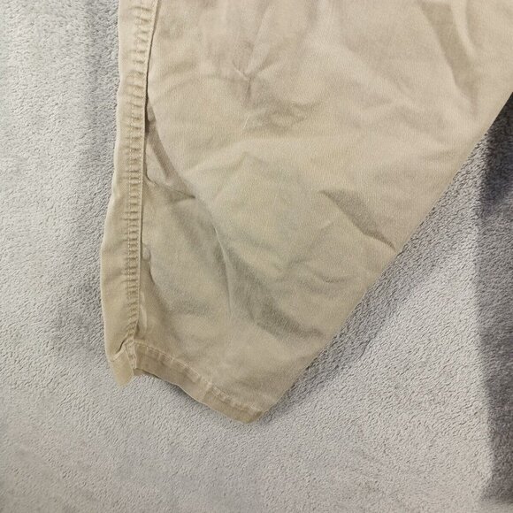 Vintage LIZ CLAIBORNE Carrot Pant MEDIUM(8-10) Women Casual  Tan Woven Cotton - Picture 4 of 12